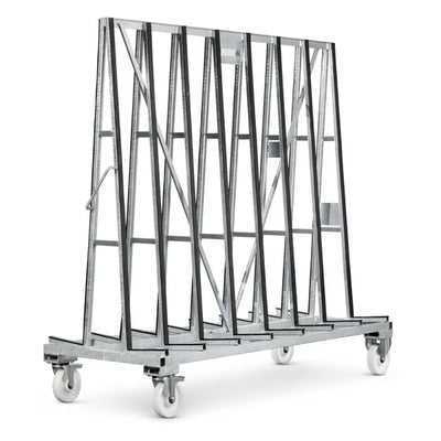 Porte-vitre – 2200x900x2200mm – Mobile, Double-Sided, Capacité de 1500kg avec Protection en Caoutchouc