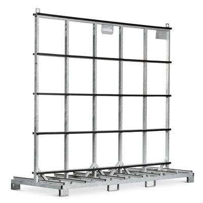 Porte-vitre – 3000x1200x2790mm – Double face, Galvanisé, Capacité de 2000kg avec Protection en Caoutchouc