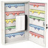 Wall Mounted Heavy Duty Single Door Key Control Cabinet with Cam Lock - 50-150 Keys