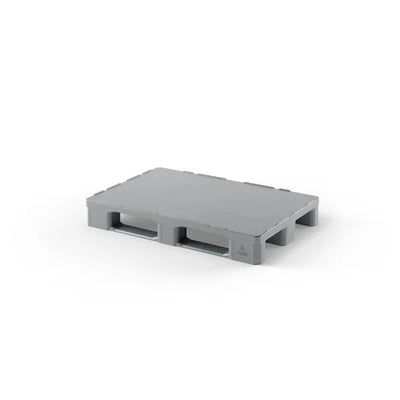 Palette d'hygiène – 1200x800x155mm – Plastique HDPE – Plateforme fermée avec bord surélevé – Charge statique de 4000kg