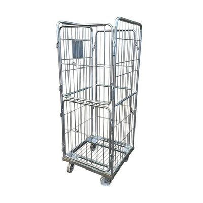 Conteneur à linge en acier – 680x680x1700mm, électro-galvanisé avec porte à charnières séparées