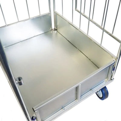 Conteneur à rouleaux de linge – 720x900x1750mm, cadre tubulaire à 4 côtés, capacité de 500kg