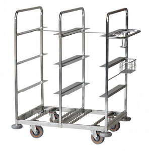 Multi-Tier Merchandise Order Picking Trolley 500kg - 8 Tote Box Capacity