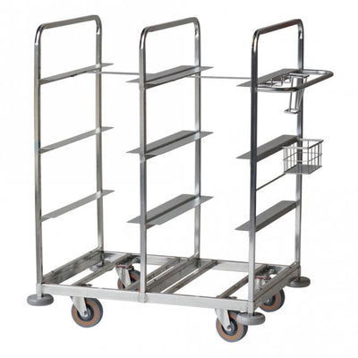 Multi-Tier Merchandise Order Picking Trolley 500kg - 8 Tote Box Capacity