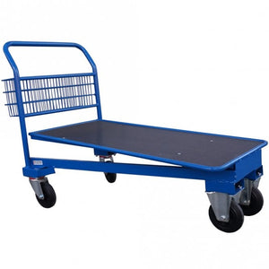 Nestable Cash and Carry Trolley with Rear Basket 500kg