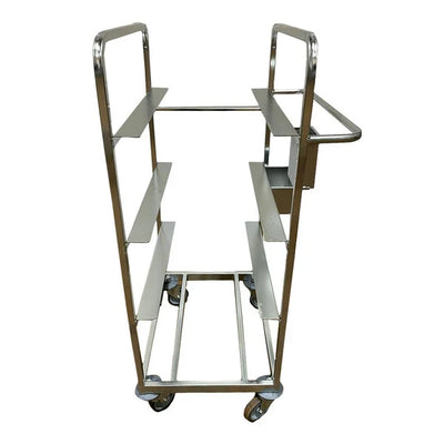 Chariot de prélèvement de commandes - 590x615x1170mm - Sans boîtes - Acier BZP avec roulettes pivotantes