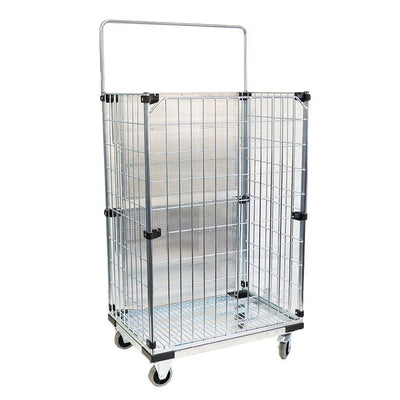 Chariot de prélèvement de commandes - 900x640x1800mm - Étagères pliantes - Capacité de 450kg