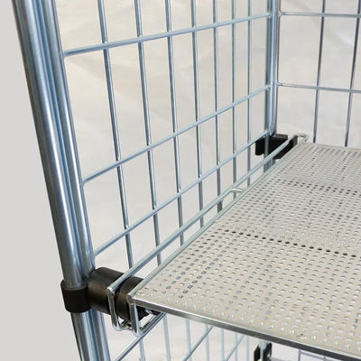 Chariot de prélèvement de commandes - 900x640x1800mm - Étagères pliantes - Capacité de 450kg