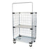 Chariot de prélèvement de commandes - 900x640x1800mm - Étagères pliantes - Capacité de 450kg