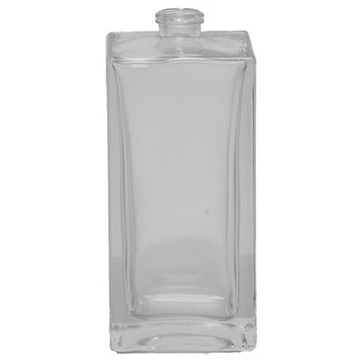 100ml Square Clear Glass Bottle – White Flint Cosmetic & Diffuser Bottle