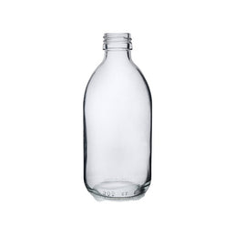 300ml Clear Alpha Syrup Bottle – White Flint Glass Bottle for Pharmaceuticals & Cosmetics