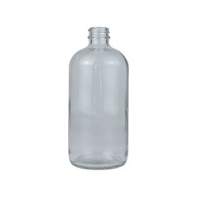 480ml Clear Boston Round Glass Bottle – Flint Glass Bottle