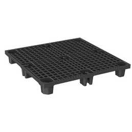 Pallet 1100x1100x145mm – PE Plastic, Nestable, Open Deck, Raised Edge
