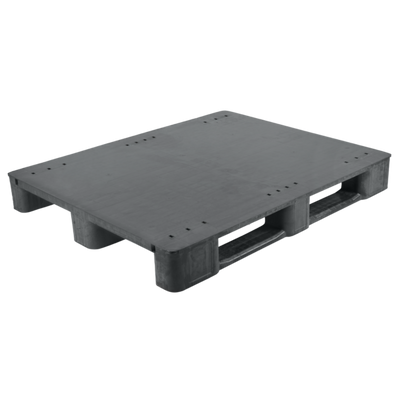 Palette en plastique avec plateau fermé - 1200x1000x145mm, sans bord surélevé