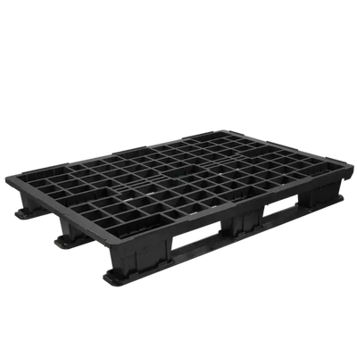 Palette en plastique 1200x1000x175mm Plateforme ouverte 3 patins Bord surélevé Charge de 1000kg