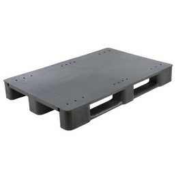 Palette en plastique renforcé – 1200x800x145mm – Plateforme fermée – Sans bord – Charge dynamique de 1600kg – Charge statique de 7000kg – Empilable