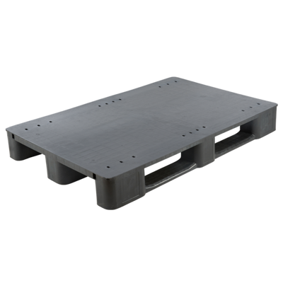 Palette en plastique renforcé – 1200x800x145mm – Plateforme fermée – Sans bord – Charge dynamique de 1600kg – Charge statique de 7000kg – Empilable