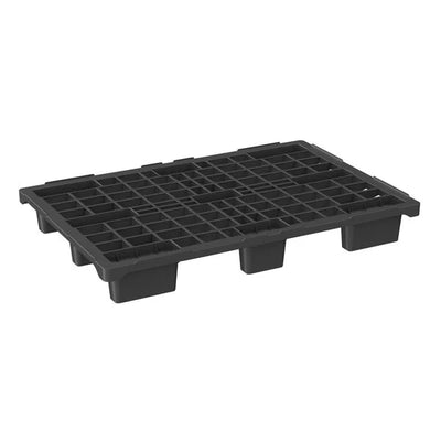 Palette en plastique – 1200x800x150mm – Empilable – Plateforme ouverte avec rebord – Charge dynamique de 1100kg – 5.3kg
