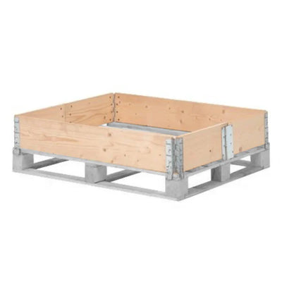 Collier de Palette en Bois – 1200x1000x200mm – Neuf – Pliable avec 6 Charnières – Séché au Four & Conforme à l'ISPM15 – Prêt à l'Exportation