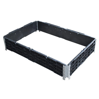 Collier de Palette en Plastique – 1200x800x200mm – 4 Charnières – Pliable et Durable en Plastique PE