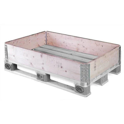 Collier de Palette en Bois – 1200x800mm – Utilisé – Pliable et Empilable avec 4 Charnières