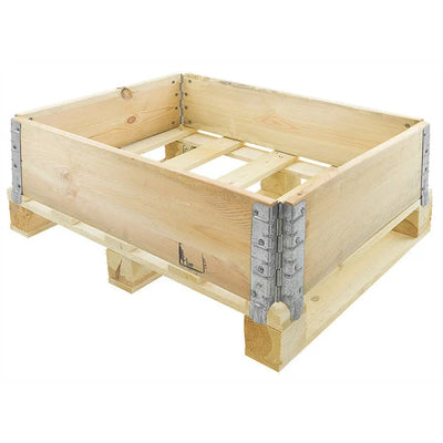 Collier de Palette en Bois – 800x600mm – Neuf – Pliable avec Charnières Galvanisées