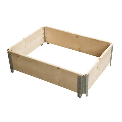 Collier de palette en bois – 800x600x200mm – Utilisé – Pliable avec 4 charnières