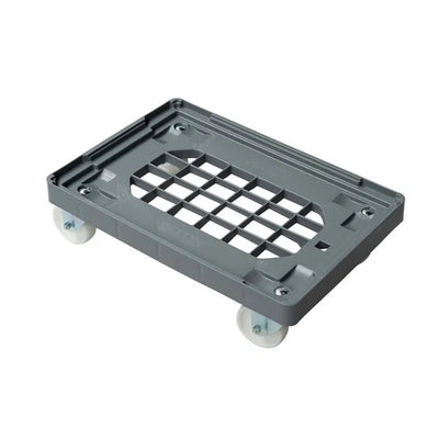 Dolly en plastique – 600x400x180mm – Gris, Base en grille, Empilable, Capacité de 160kg