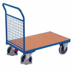 Heavy Duty Platform Trolley with Mesh End and Brake 500kg Capacity