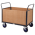 Heavy Duty Platform Trolley with 4 Timber Sides – 600kg Capacity