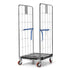 Conteneur à roulettes empilable à 2 faces 804x680x1695mm – Base pliable, capacité de 500kg
