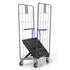 Conteneur à roulettes empilable à 2 faces 804x680x1695mm – Base pliable, capacité de 500kg