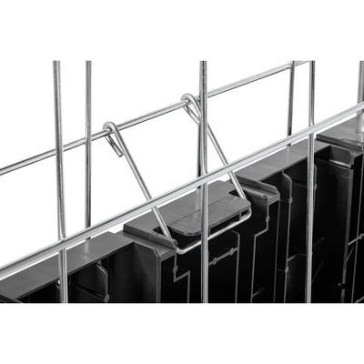 Conteneur à roulettes empilable à 2 faces 804x680x1695mm – Base pliable, capacité de 500kg