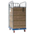 Conteneur à roulettes à 2 faces – 810x720x1620mm, Galvanisé avec base en plastique, Capacité de 500kg