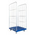 Conteneur à roulettes à 2 faces – 810x720x1620mm, Galvanisé avec base en plastique, Capacité de 500kg