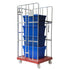 Cage à roulettes à 3 côtés – 810x680x1680mm, galvanisé à chaud avec sangle et base en plastique