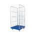 Conteneur à roulettes à 3 côtés – 810x720x1620mm, Galvanisé électrolytique avec base en plastique