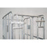 Conteneur à roulettes 4 côtés – 810x680x1680mm, Galvanisé à chaud, Clôtures de serrage, Capacité 500kg