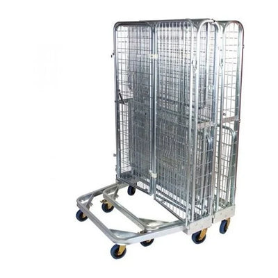 Conteneur à roulettes anti-vol – 1200x800x1800mm, cadre en A empilable avec portes verrouillables