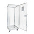 Conteneur à roulettes anti-vol – 800x710x1800mm, démontable avec base en métal et portes à enficher