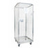 Conteneur à roulettes anti-vol – 800x710x1800mm, démontable avec base en métal et portes à enficher
