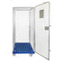 Conteneur à roulettes anti-vol – 810x720x1800mm, démontable avec base en plastique et portes à enficher
