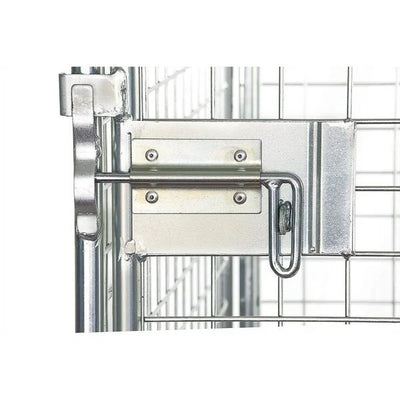 Conteneur à roulettes anti-vol – 810x720x1800mm, démontable avec base en plastique et portes à enficher