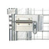 Conteneur à roulettes anti-vol – 810x720x1800mm, démontable avec base en plastique et portes à enficher