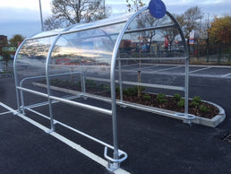 Eco Shopping Trolley Shelter 4221 x 2473mm – 36 Trolley Capacity Aluminium Frame