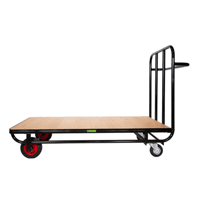 Heavy Duty Warehouse Platform Trolley, Single Ended Push Handle, 500kg Capacity