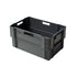 Boîte empilable et à emboîter grise – 600x400x300mm – 60 Litres – Conteneur empilable durable