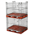 Stackable Pallet Retention Unit with Half Hinged Gate