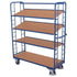 Chariot à étagères haut – 4 étagères – 1510x550x1815mm – Capacité de 250kg