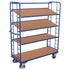 Chariot à étagères haut – 4 étagères – 1510x550x1815mm – Capacité de 250kg